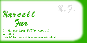marcell fur business card